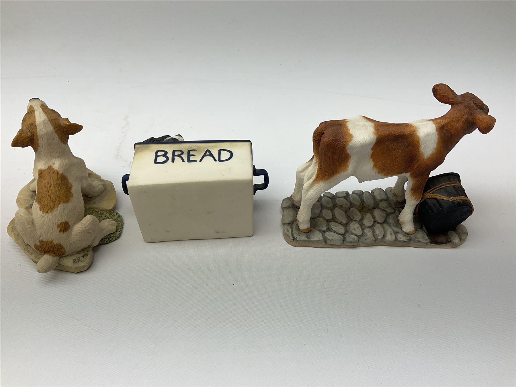 Twelve Border Fine Arts figure groups, to include Bath Time B0086, Young Farmers A1453, Monty A6739, Beagle in Jumper 610844, Sam JH21, Gyp A6509, etc  