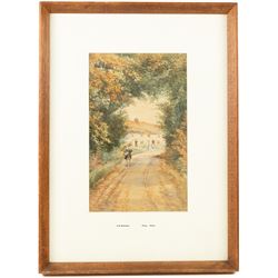 John Wynne Williams (British fl.1900-1920): 'Forge Valley' and 'Paradise' Old Town Scarborough, pair watercolours signed, titled on the mounts 33cm x 20cm (2)