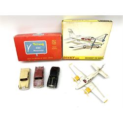 Dinky - Beechcraft C55 Baron aircraft No.715, boxed; and Tri-ang Minic Motorways Rolls Royce Silver Cloud No. M1541, boxed with inner packaging (2)