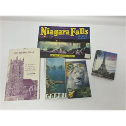 Seven pen knives, two lighters, including one Ronson example and a collection of postcards