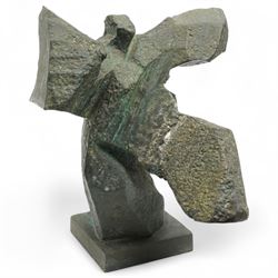 Ju Ming (Taiwanese 1938-2023): 'Taichi Series', bronze figural sculpture with arms and one...