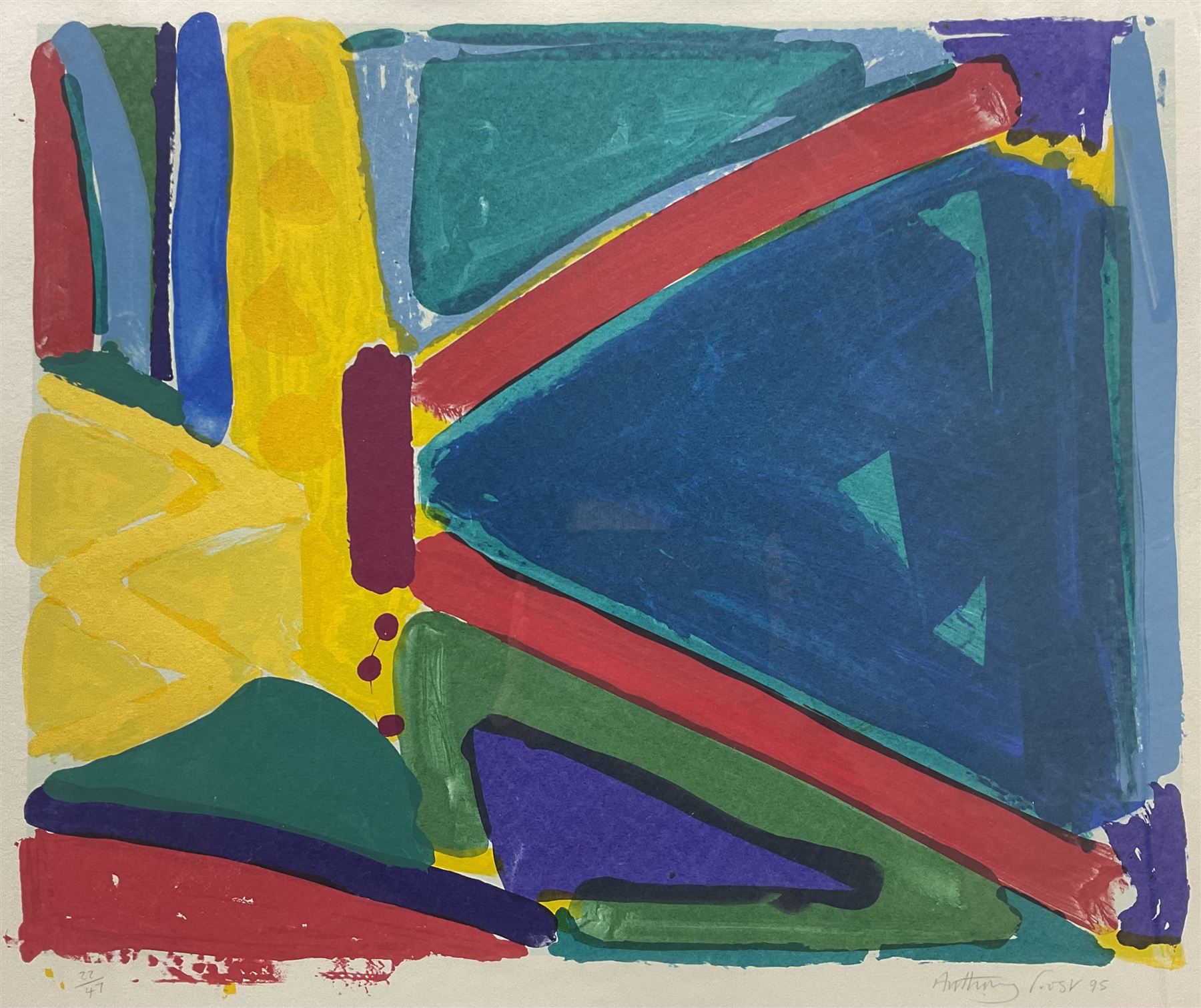 Anthony Frost (British 1951-): 'And the Beat Goes On', screenprint signed dated '95 and numbered 22/47 in pencil 53cm x 63cm