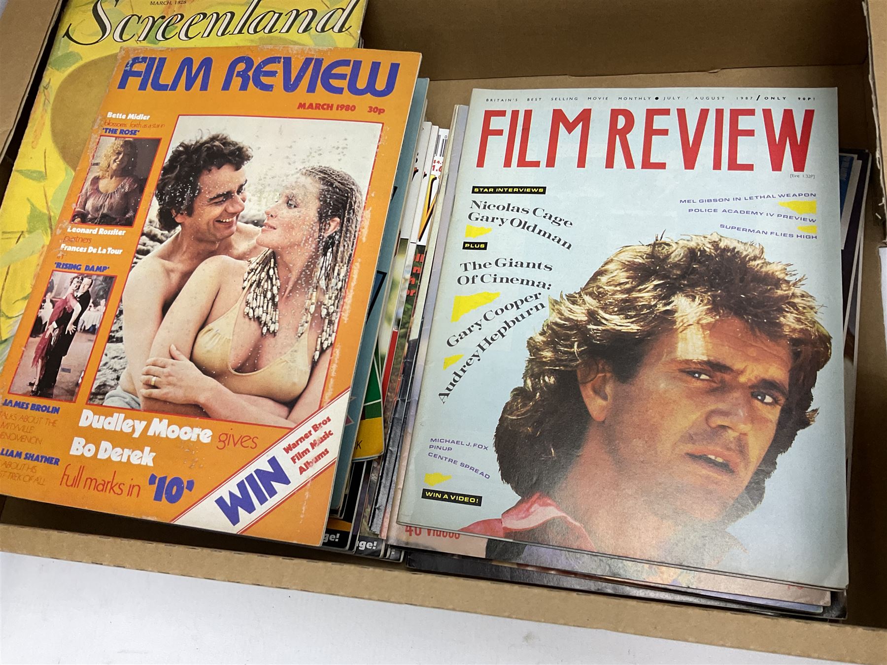 Miscellaneous ephemera including large quantity of theatre programmes c1936-2000s, some bearing signatures; 1930s/40s sheet music; film magazines including Screenland 1928, Theatre Arts 1950s, Film Review 1980s/90s etc