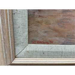 John Mackie (Scottish 1953-): 'Tuscany', pastel signed and dated '92, titled verso 30cm x 25cm