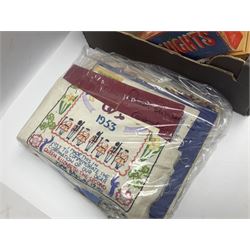 Piquot ware tea set, together with brass candlesticks, fireside tools and other collectables, in two boxes  