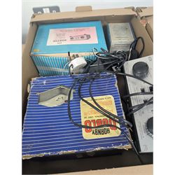 Collection of Hornby Dublo three-rail model railway rolling stock, track and accessories, some boxed