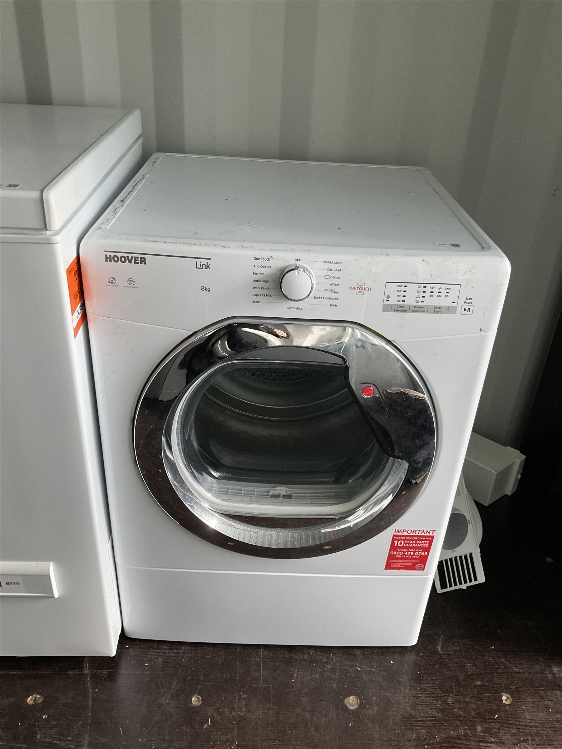 Hoover tumble dryer THIS LOT IS TO BE COLLECTED BY APPOINTMENT FROM DUGGLEBY STORAGE, GREAT