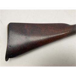 Early 19th century 20-bore flintlock converted to percussion fowling piece by Fisher, the 96.5cm(38