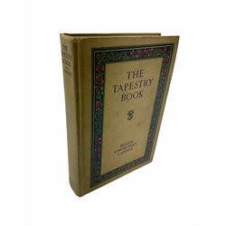 Collection  of 'the Flowers of Sheakspeare' bound in a book, approximately twenty nine studies in watercolour, each work detailing the act the flower is mentioned, together with the tapestry book by Candee. 