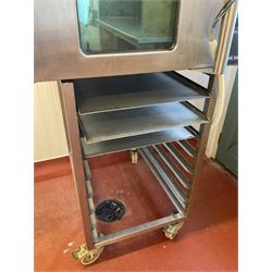 BlueSeal TurboFan 32Max E32MS four tray oven, with stainless tray stand, new fan fitted to oven and fully serviced
 - THIS LOT IS TO BE COLLECTED BY APPOINTMENT FROM DUGGLEBY STORAGE, GREAT HILL, EASTFIELD, SCARBOROUGH, YO11 3TX