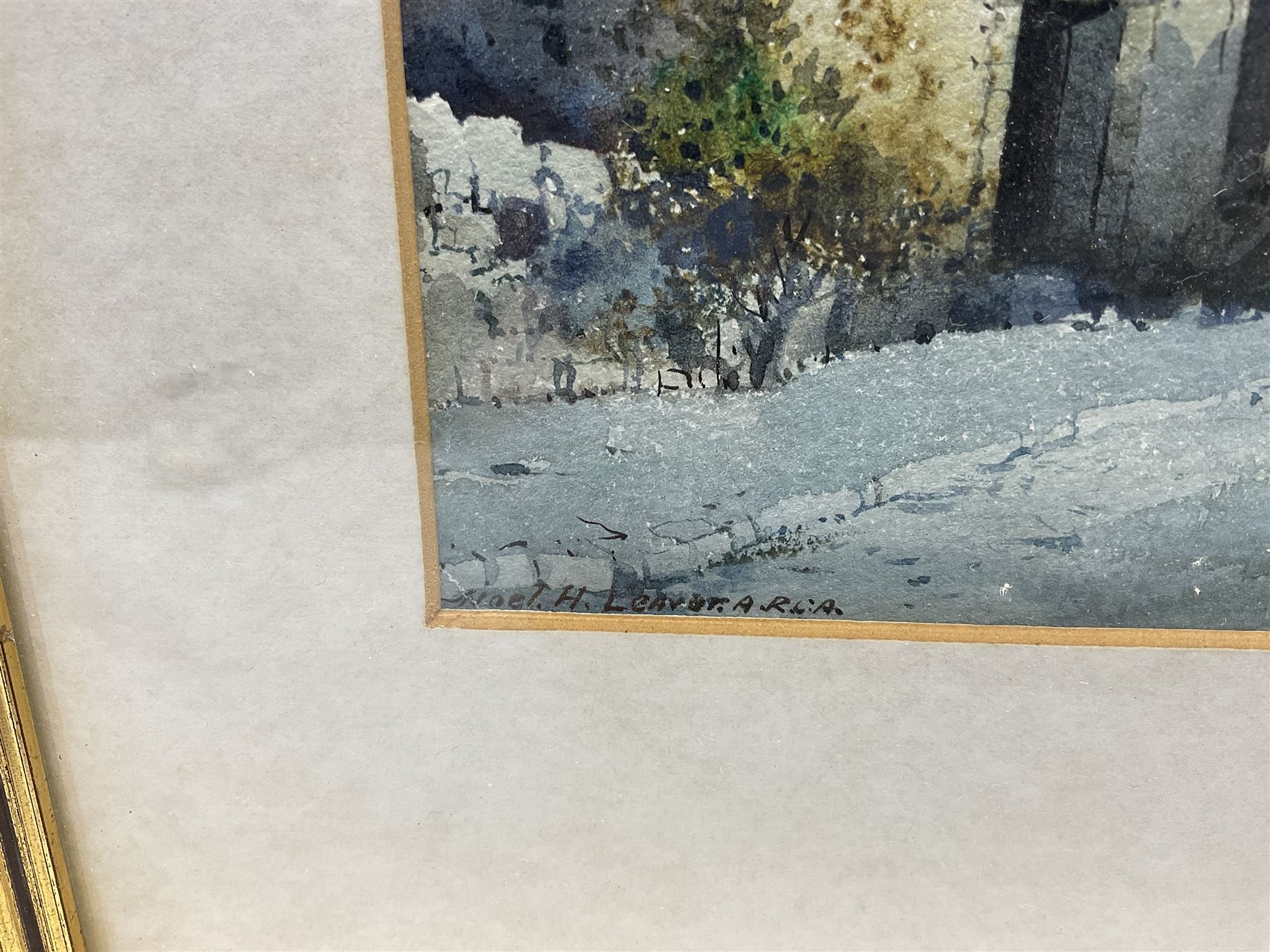 Noel Harry Leaver (British 1889-1951): York Minster from Bootham Bar and Lincoln Cathedral, pair watercolours signed 27cm x 37cm (2)