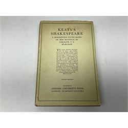 Limited edition The Library Shakespeare, no 2298/4000, illustrated by Sir John Gilbert, George Cruikshank and R. Dudley, pub. Midpoint Press, Really Useful Map Company Limited 2007, green cloth hardback with gilt titles and decoration and silvered edges, together with other Shakespeare related books comprising Keate's Shakespeare pub. Oxford University Press 1929, set of three Olive Classics and The Histories, pub. Collins 1966 (6)
