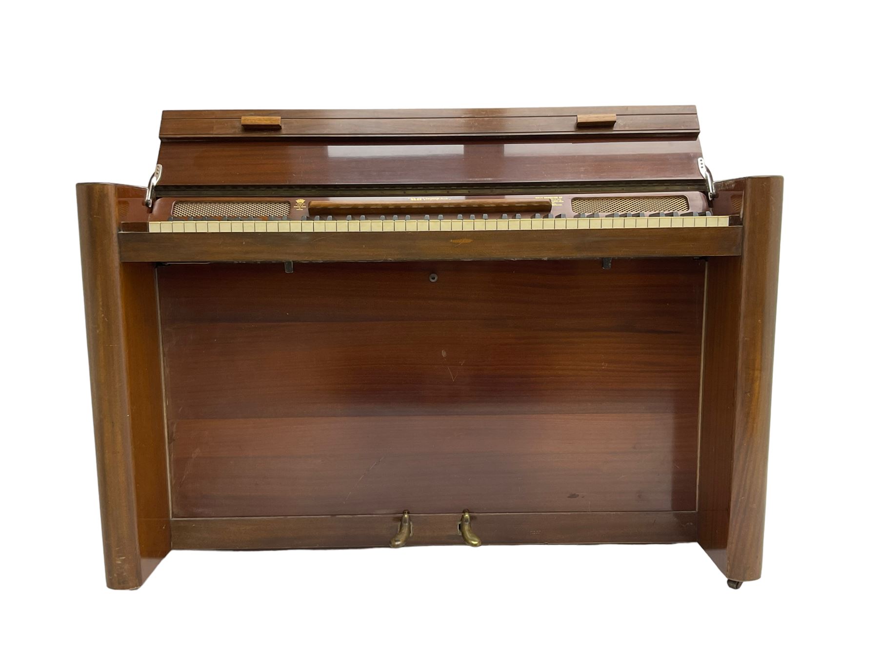 Evestaff Minipiano - mid-20th century mahogany framed upright piano