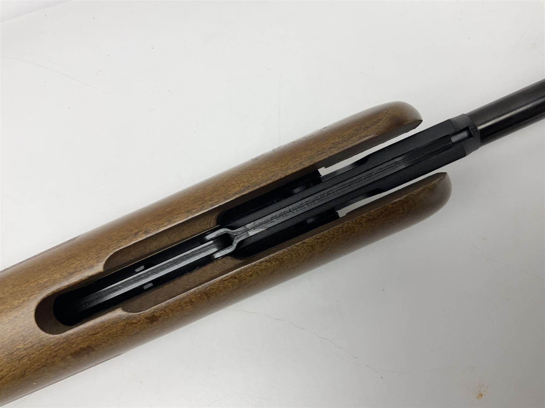 BSA Meteor Mk7 .22 air rifle with break barrel action L110cm overall no.WE-331279-14; in original cardboard box NB: AGE RESTRICTIONS APPLY TO THE PURCHASE OF THIS LOT.