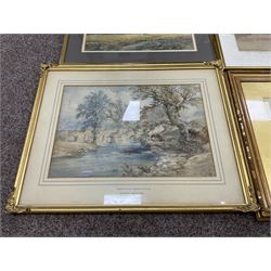 Collection of 19th century and later watercolours, artists including D Hayward, George Barnard, Andrew D Barlow, E Cleave Smith, TS Robins, RW Fraser, etc