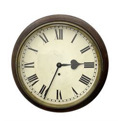 English- 8-day early-20th century spring driven wall clock, with a 17