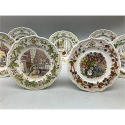 Seven Royal Doulton Brambly Hedge plates, comprising Autumn, Candlelight Supper, Crabapple Cottage, Old Oak Palace, The Birthday, The Grand Bathroom and The Dairy