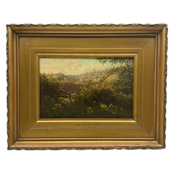 William Mellor (British 1851-1931): 'Knaresborough' and 'View of Knaresborough', pair oil on canvas signed, titled on the mount 21cm x 31cm (2) 