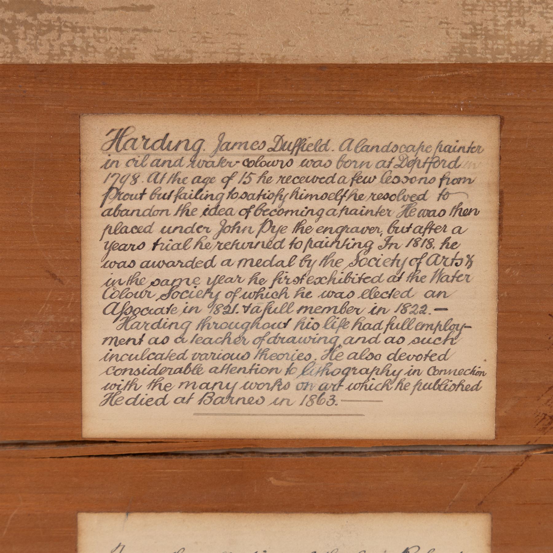 James Duffield Harding (British 1798-1863): 'Bridge on the Greta', watercolour unsigned, titled and attributed verso with provenance relating to Robert Leman of Norwich 34cm x 50cm 