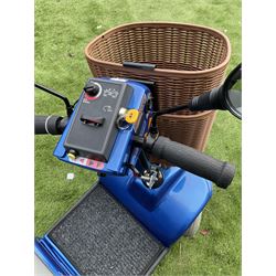 Eden Pathmaster mobility scooter in blue, adjustable swivel seat, front storage basket, pneumatic tyres, adjustable tiller - THIS LOT IS TO BE COLLECTED BY APPOINTMENT FROM DUGGLEBY STORAGE, GREAT HILL, EASTFIELD, SCARBOROUGH, YO11 3TX