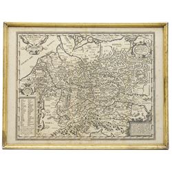 Abraham Ortelius (Belgian 1527-1598): 'Germaniae Veteris Typus', 16th century engraved map of Germany pub. c.1587, 40cm x 52cm; Abraham Ortelius (Belgian 1527-1598) after Johannes Sambucus (Hungarian 1531-1584): ‘Transilvania’, 16th century engraved map of Transylvania, pub. c.1580, 34cm x 46cm (2)