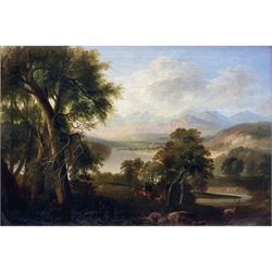 Attrib. Horatio McCulloch (Scottish 1805-1867): Loch an Eilein, oil on canvas unsigned 54cm x 80cm