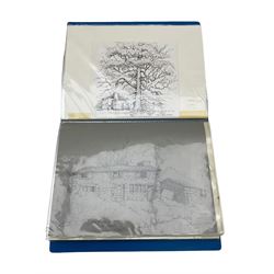 John Brunton Wilson (Yorkshire 20th century): Yorkshire Dales Views, collection of approximately 30 unframed watercolours, max 21cm x 29cm, together with another framed example 19cm x 24cm (qty)