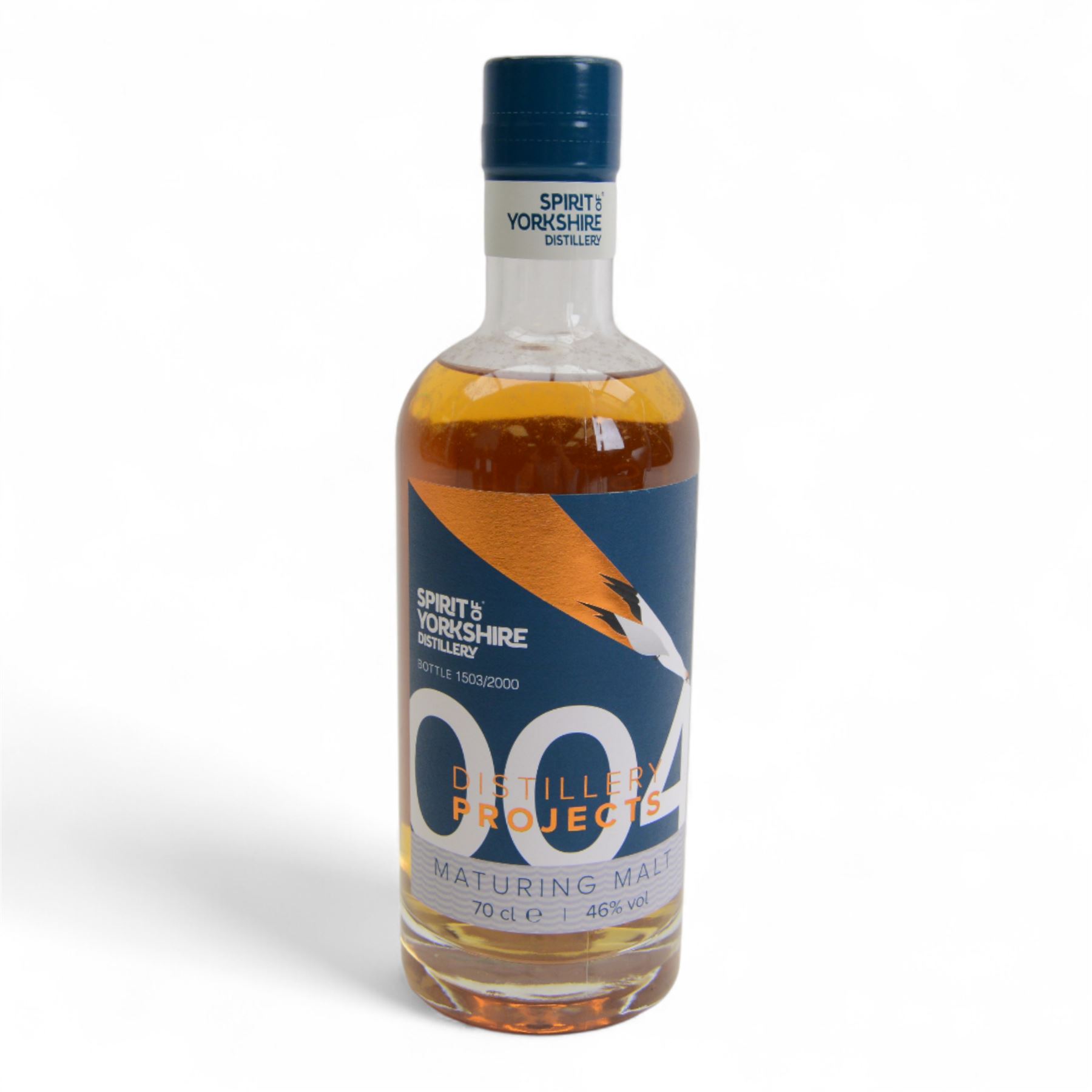 Spirit of Yorkshire Distillery, distillery projects maturing malt, project number 4, limited edition 1503/2000, 70cl, 46% vol
