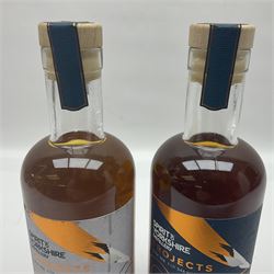 Spirit of Yorkshire Distillery, distillery projects maturing malt, project number 5, limited edition 1/544 and project number 6, limited edition 1/1142, 50cl, 46% vol (2)