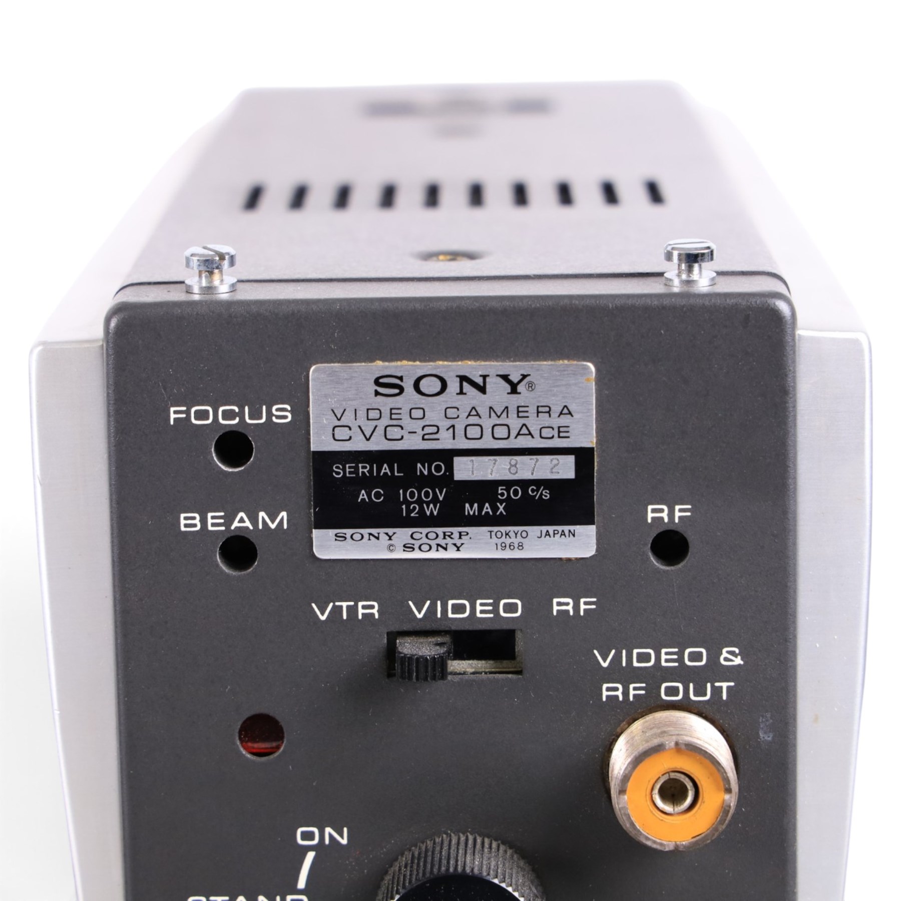 Sony CVC-2100 ACE video camera, CVF-4CE electronic viewfinder and CV-2100 ACE videocorder