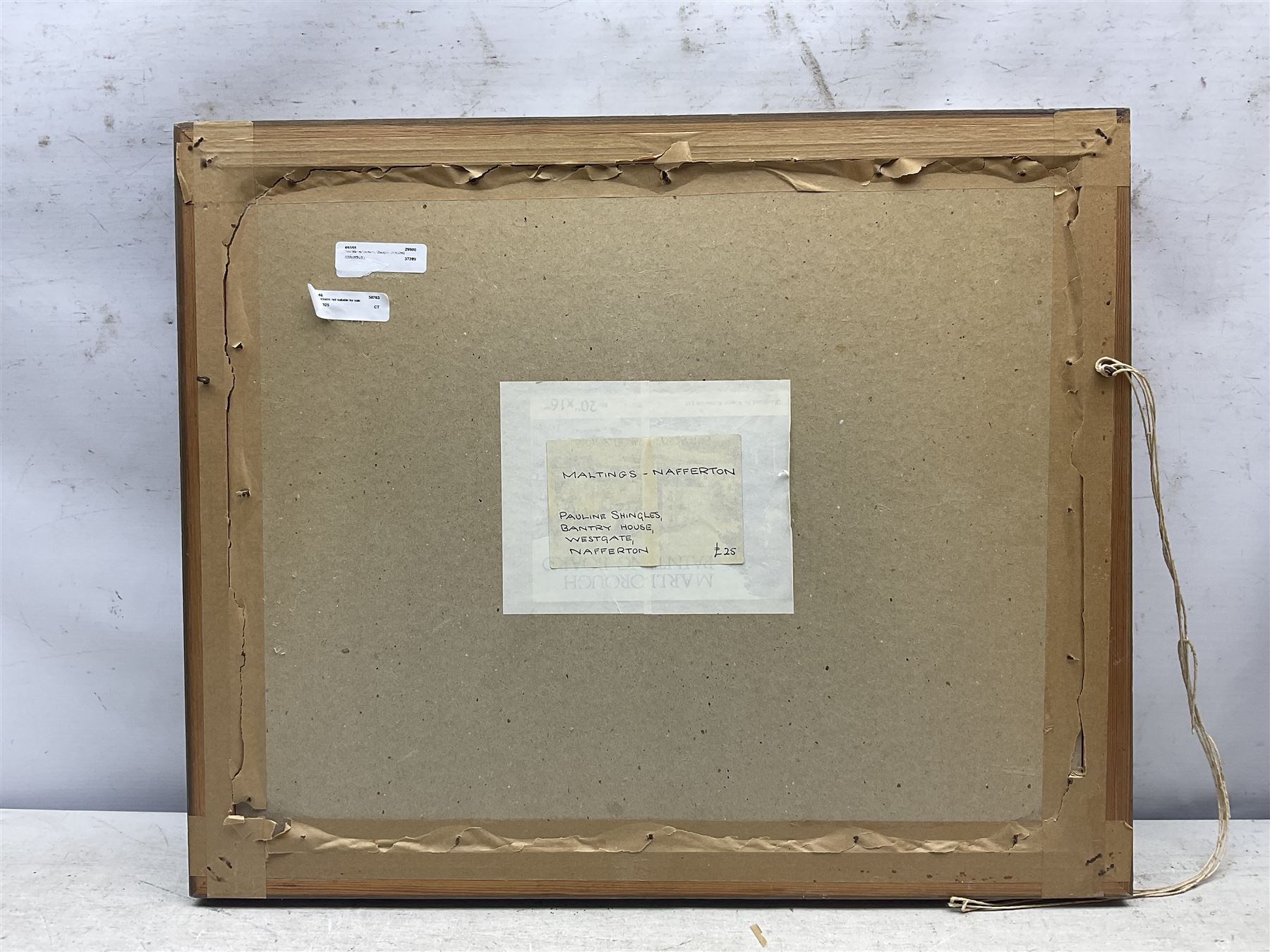 Harry Zeegers (Dutch 1929-): Continental Town Scene, oil on canvas signed in gilt frame 26cm x 34cm; Pauline Shingles (Yorkshire 20th Century): 'Maltings - Nafferton', oil on board signed 39cm x 49cm (2)