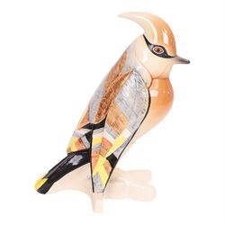 Collection of Goebel bird figures signed by designer George Selim, including two Jays, a Puffin and three others 