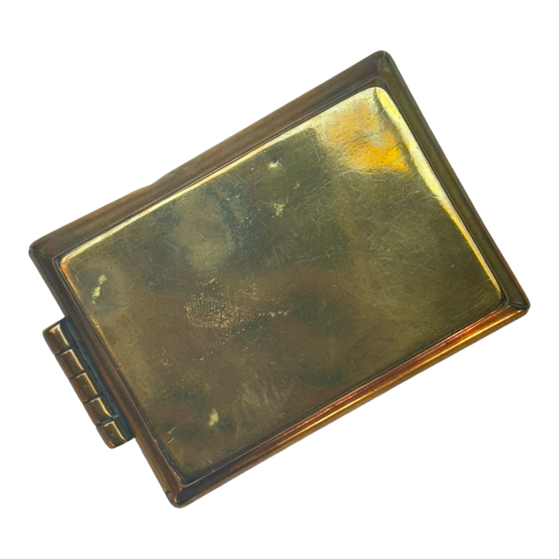 Copper tankards, including one example with plated handle and base stamped 'Barley Corn', brass box with secret compartment, and other brass and copper collectables