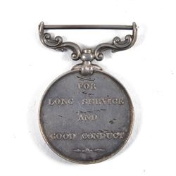 Queen Victoria Army Long Service and Good Conduct medal awarded to 53 Pte J Silk 1-13th Foot