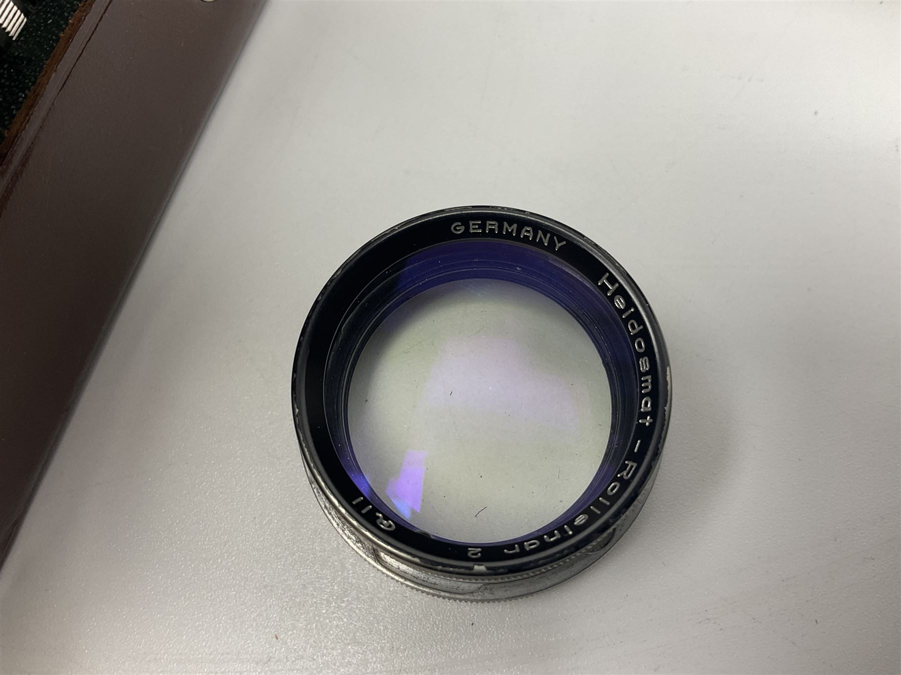 Rollei Rolleiflex 3.5C camera body, serial no 1775847, with 'Planar 1.35 f-75mm' lens serial no 1788432 and 'Heidosmat 1:2.8/75' lens serial no 2440876, complete with a cased set of additional lenses 