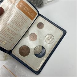 Approximately 145 grams of Great British pre-1947 silver coins, The Royal Mint 1986 'Commonwealth Games' commemorative two pound coin, in card folder, commemorative crowns etc. 