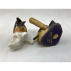 Lladro figure Ingenuine Woman no. 5487 (a/f), Nao figure, Goebel bird figure CV86 1967, Goebel Chaffinch 38023-06, Arden Scultpures robin figure group etc