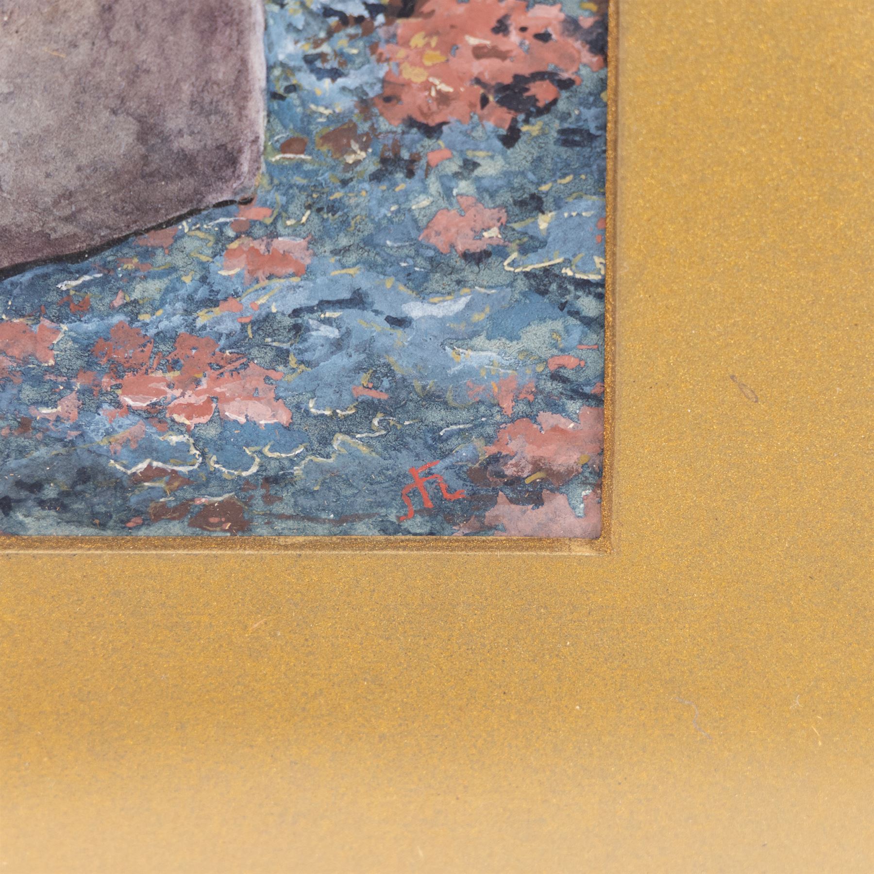 After Henry Stacy Marks (British 1829-1898): Gentleman Examining a Vase, watercolour indistinctly signed with monogram 28cm x 20cm 