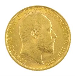King Edward VII 1903 gold full sovereign coin, Sydney mint