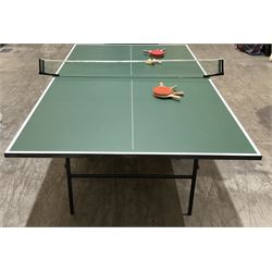 Dunlop Rollaway folding table tennis table with accessories - THIS LOT IS TO BE COLLECTED BY APPOINTMENT FROM DUGGLEBY STORAGE, GREAT HILL, EASTFIELD, SCARBOROUGH, YO11 3TX