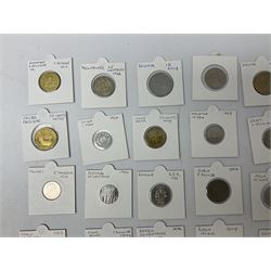 Great British and World coins, tokens, medallions, fantasy coins and miscellaneous para-numismatic items, including Queen Elizabeth II New Zealand 2003 Lord of the Rings one dollar, various notegeld notes, various fantasy notes etc.