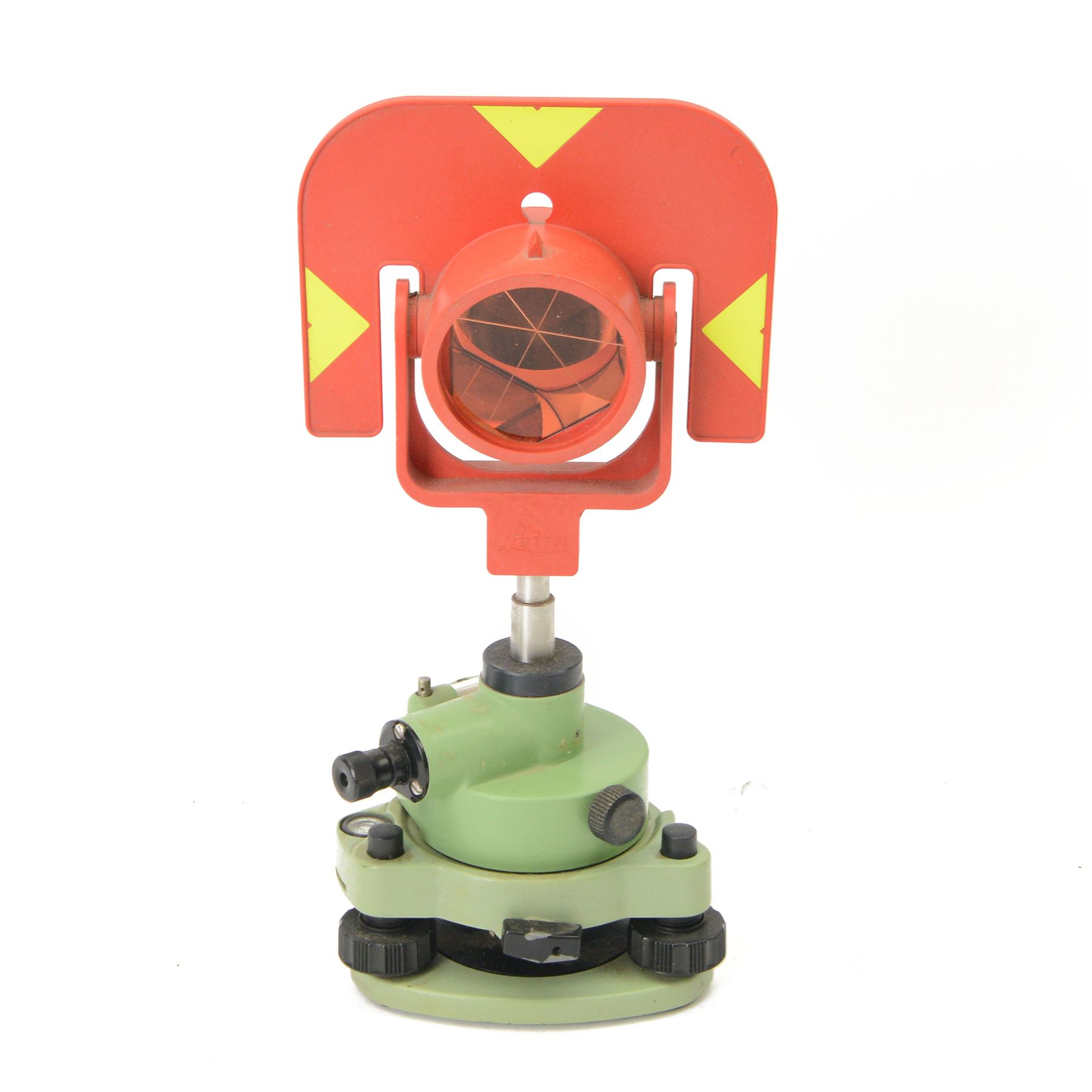 Leica GPR 111 traverse prism serial no. 5314772, upon a Leica GDF111-1 tribrach