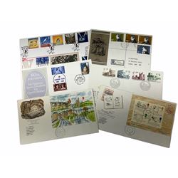 Mostly Great British stamps including various Benham covers, PHQ cards etc, loose and in albums, in one box