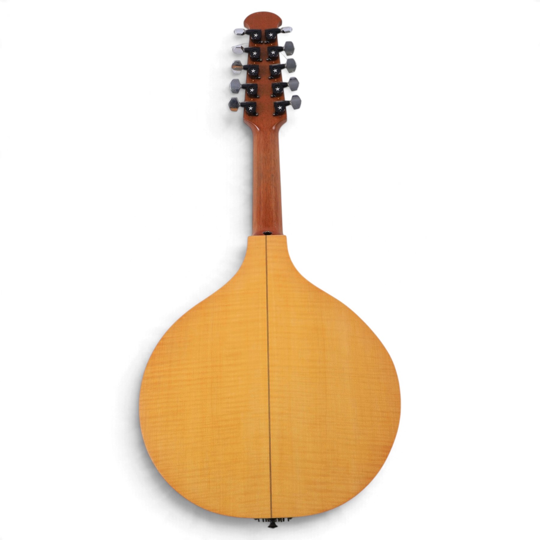 Late 20th century cittern by Stefan Sobell of Northumberland, commissioned in 1977, the pear shaped body with two piece flat back, oval sound hole, five course string configuration, contained within a fitted hard case, cittern length L73cm