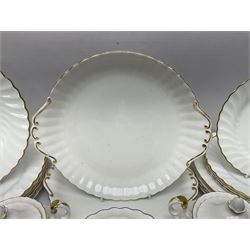 Royal Albert Val D'or pattern tea service for six, comprising teapot, milk jug, sucrier, six teacups and saucers, tea plates, side plates, dessert plates, etc (33)