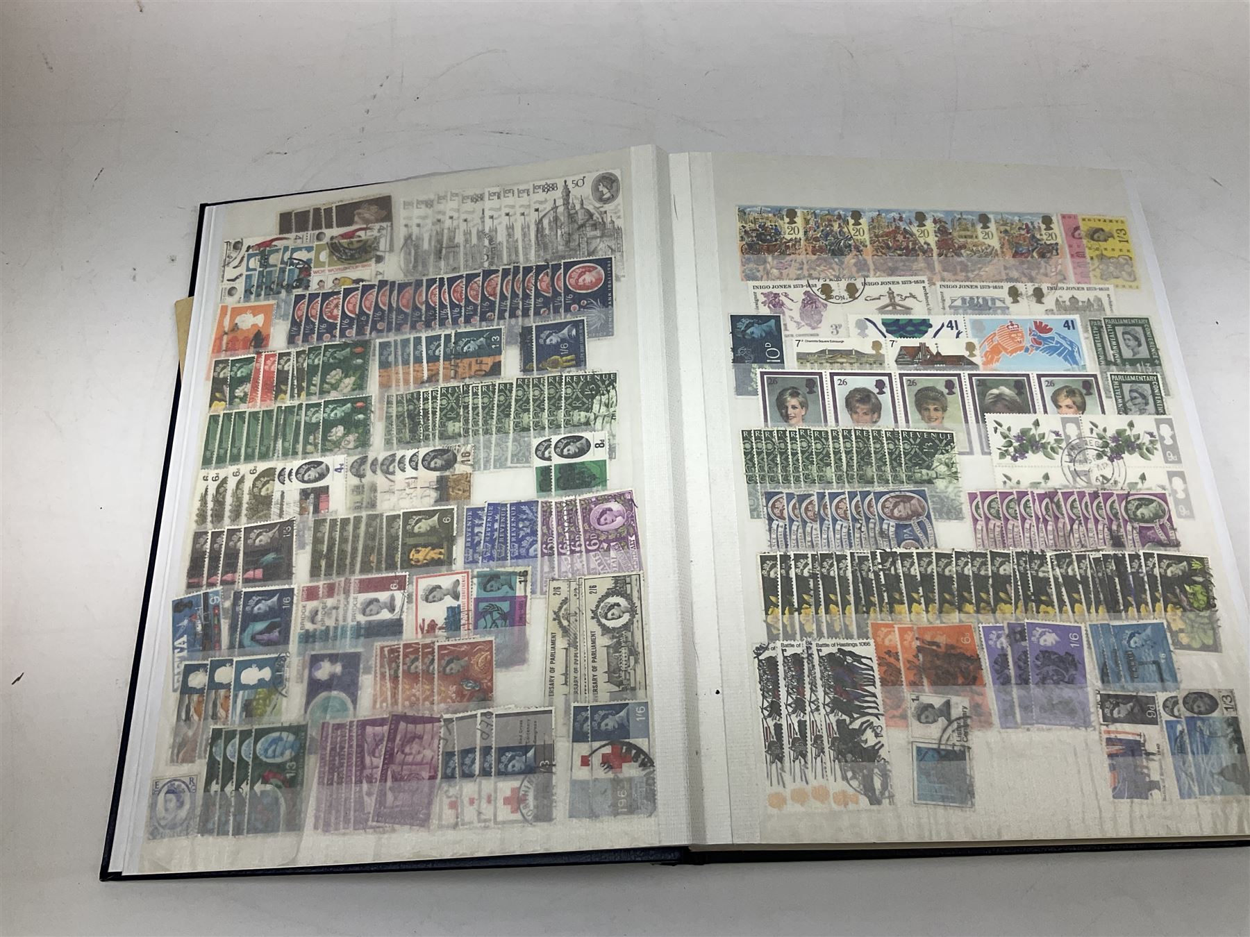 Great British and World stamps, including Trinidad and Tobago, Israel, Ireland, New Zealand, Jamaica etc, housed in various albums, folders and stockbooks, in one box