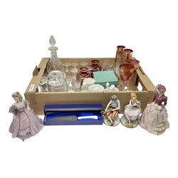 Murano glassware; Coalport and other fig