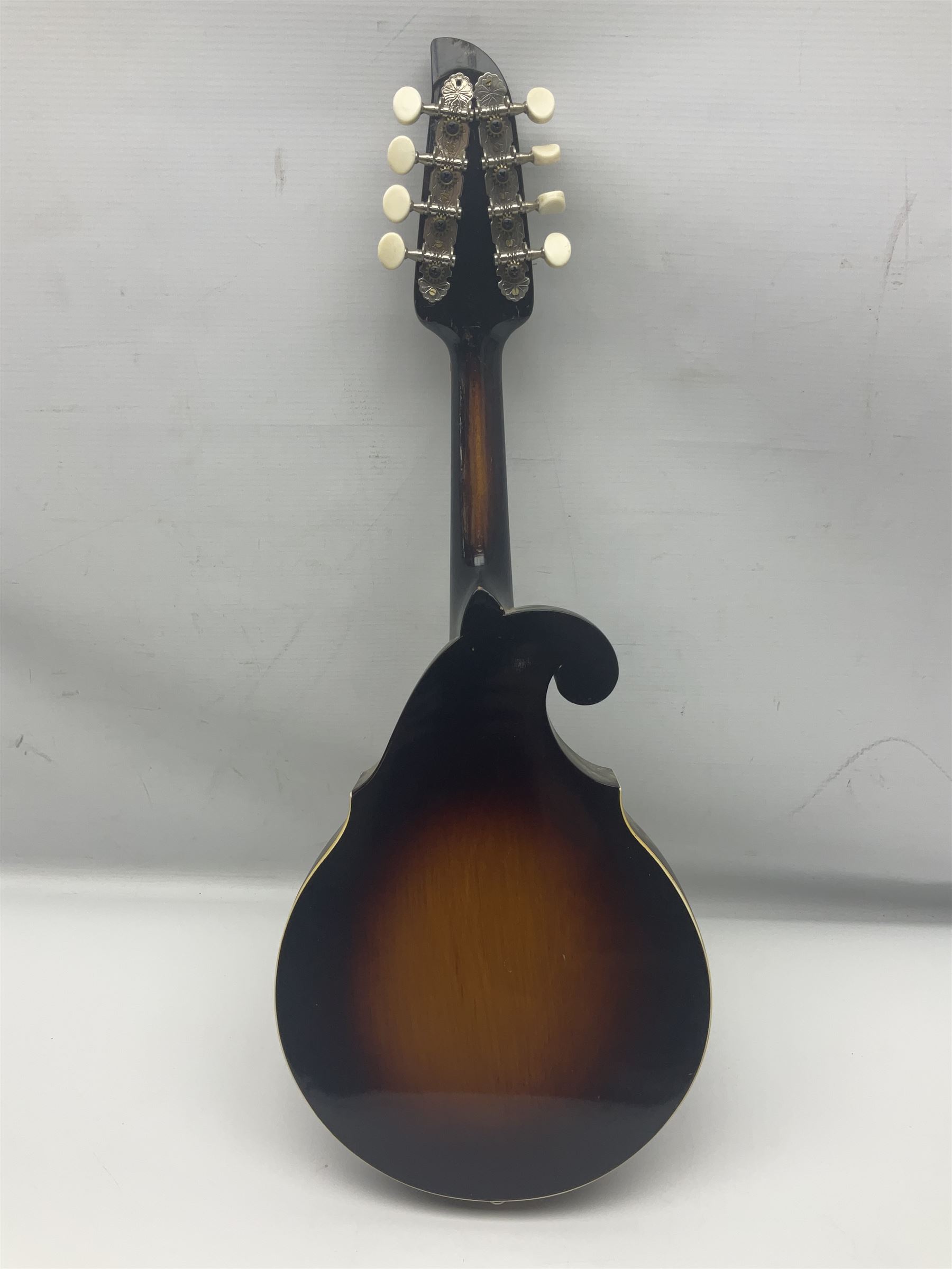 American Sterling T.B.C. Chicago eight-string mandolin with sunburst finish; bears maker's label; L63cm