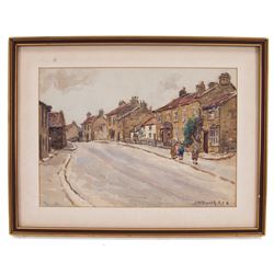 James William Booth (Staithes Group 1867-1953): Cloughton Village near Scarborough, watercolour signed 25cm x 35cm