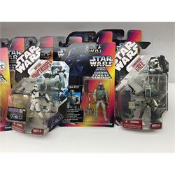 Star Wars - twenty-four carded figures including nineteen La Guerra De Las Galaxias La Guerre Des Etoiles; and five others; all in unopened blister packs (24)